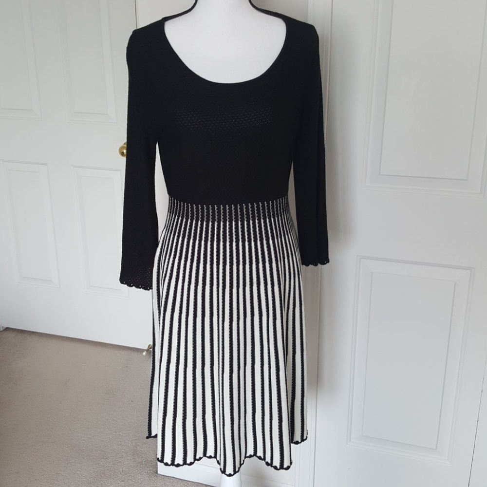 02:09 - Calvin Klein Striped Ombre Sweater Dress